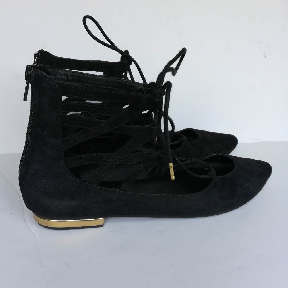 Steve Madden Daayna Pointed Toe Suede Caged  Flats